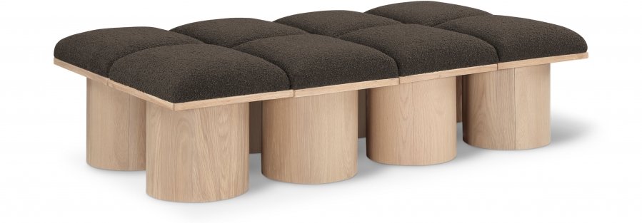 Pavilion Boucle Fabric Upholstered 8pc. Modular Bench