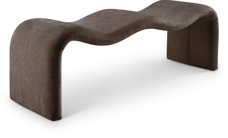 Willow Chenille Fabric Upholstered Bench