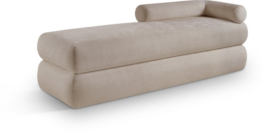 Kennedy Chenille Fabric Upholstered Bench
