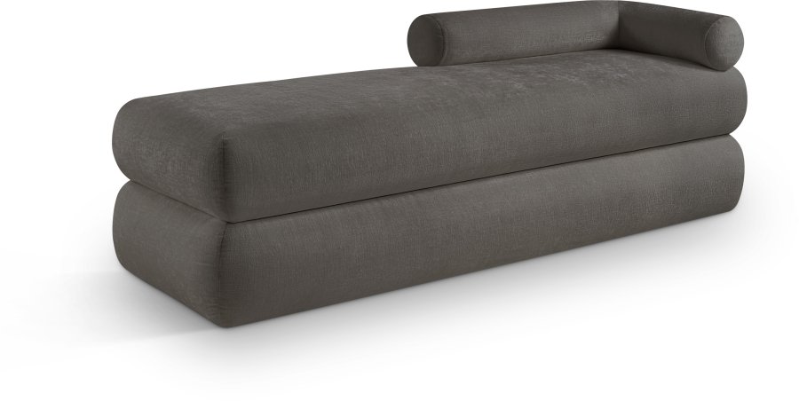 Kennedy Chenille Fabric Upholstered Bench