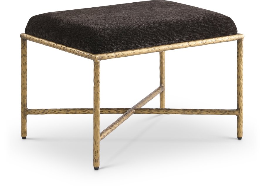 Valley Chenille Fabric Upholstered Bench