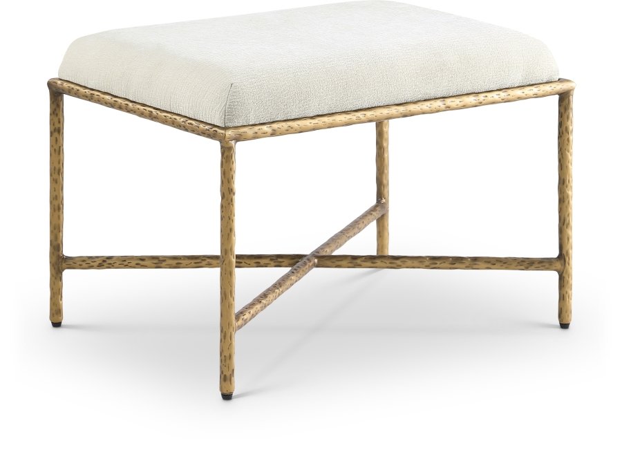 Valley Chenille Fabric Upholstered Bench