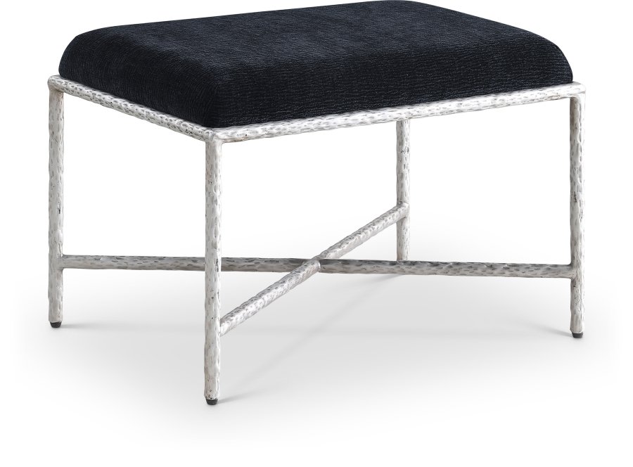 Valley Chenille Fabric Upholstered Bench