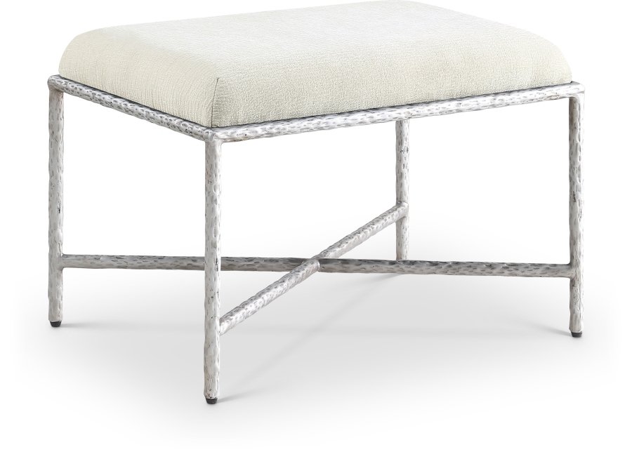 Valley Chenille Fabric Upholstered Bench