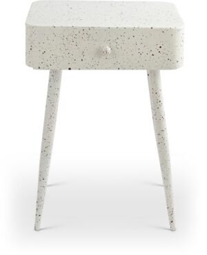 Rylan Terrazzo Pattern Iron Nightstand
