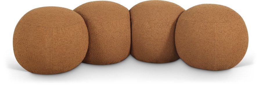 Apollo Boucle Fabric Upholstered Bench