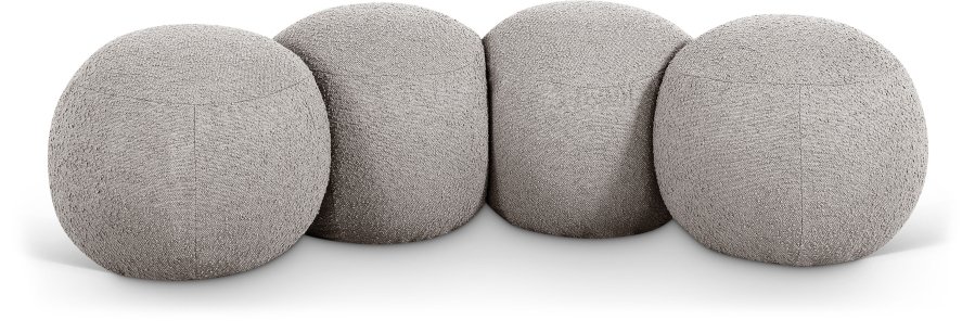 Apollo Boucle Fabric Upholstered Bench