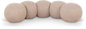 Apollo Boucle Fabric Upholstered Bench