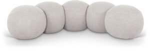Apollo Boucle Fabric Upholstered Bench