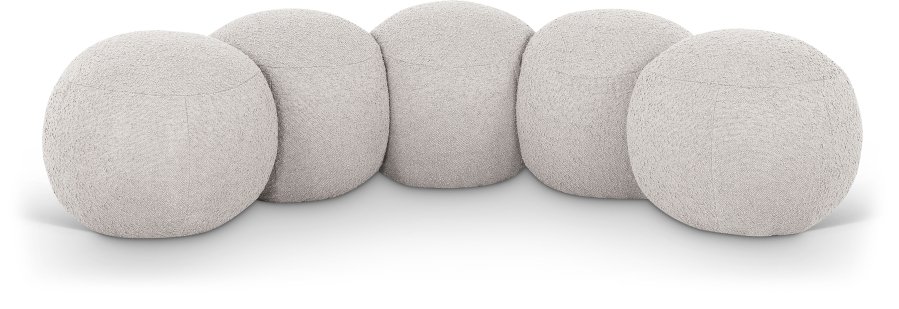Apollo Boucle Fabric Upholstered Bench