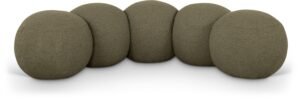 Apollo Boucle Fabric Upholstered Bench