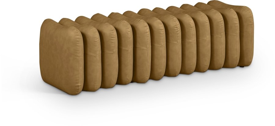 Atticus Vegan Leather Upholstered Bench