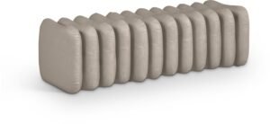 Atticus Vegan Leather Upholstered Bench