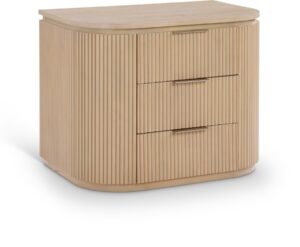 Astrid Solid Wood And Oak Veneer Nightstand