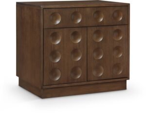 Compass Oak Veneer Nightstand