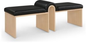 Delphine Vegan Leather Upholstered Bench