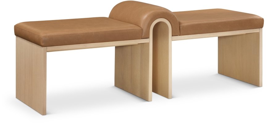 Delphine Vegan Leather Upholstered Bench