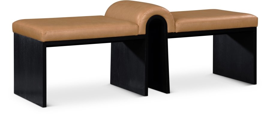 Delphine Vegan Leather Upholstered Bench