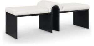 Delphine Vegan Leather Upholstered Bench
