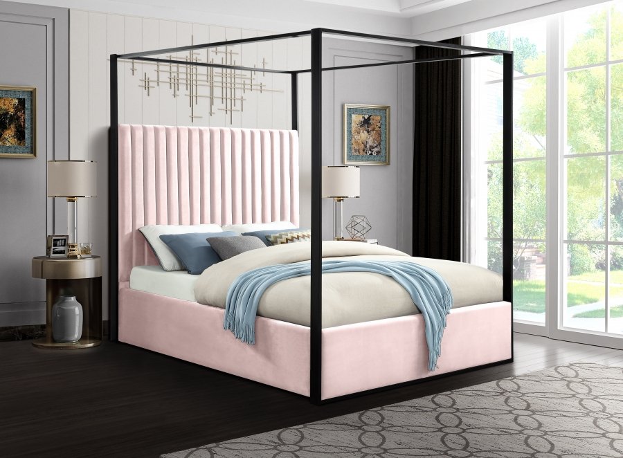 Jax Velvet Upholstered Bed - Image 2