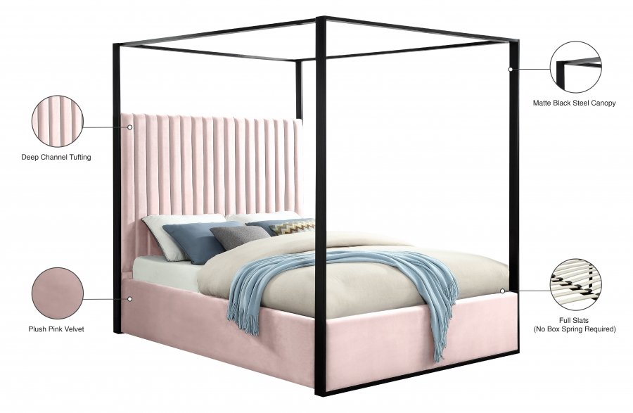 Jax Velvet Upholstered Bed - Image 6