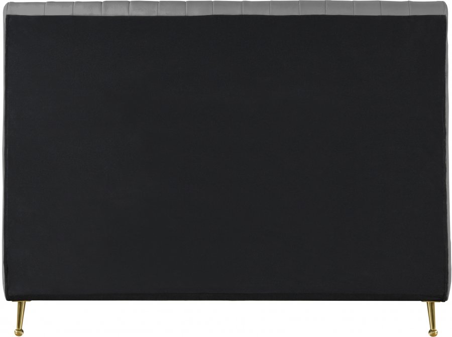 Zara Velvet Upholstered Bed - Image 5
