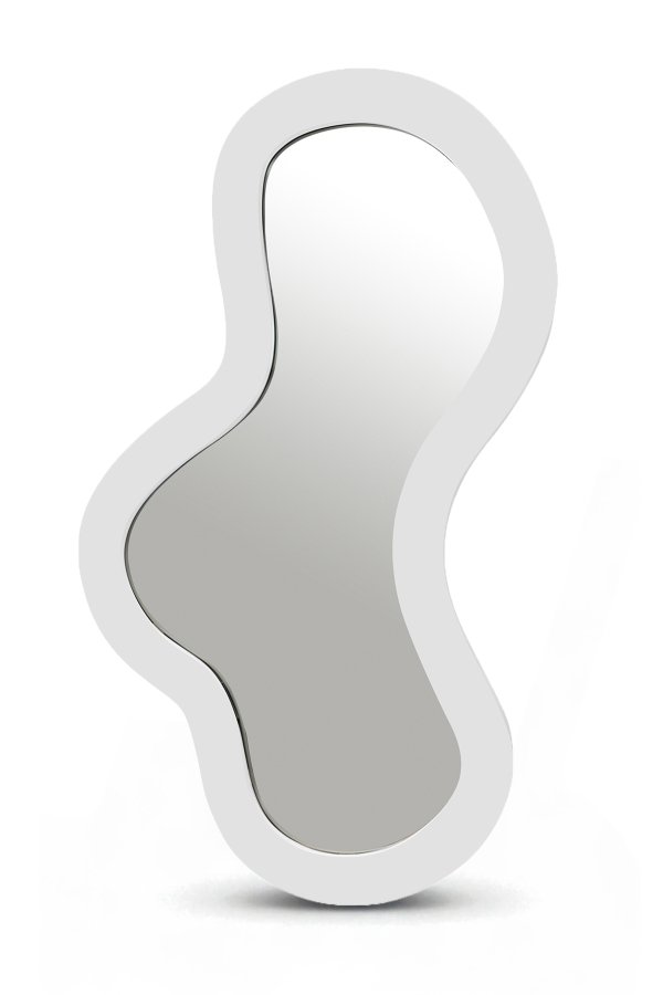 Oblique Iron Frame Mirror