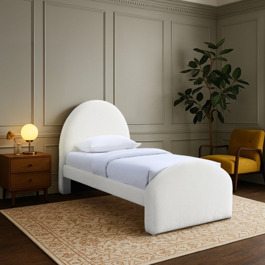 51892-1.jpg Andaz Chenille Fabric Upholstered Twin Bed - Image 2