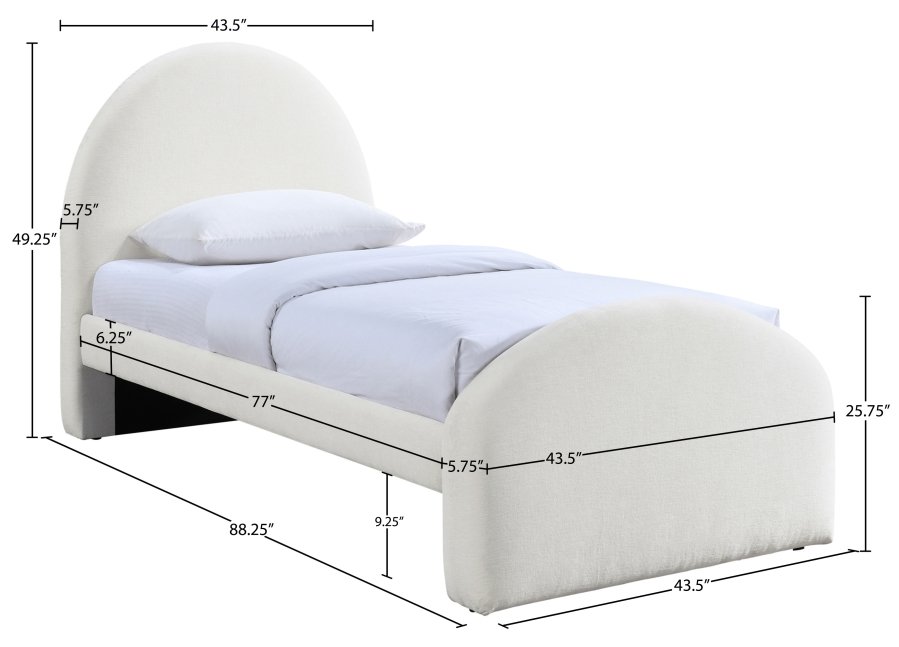 51892_0.jpg Andaz Chenille Fabric Upholstered Twin Bed - Image 9