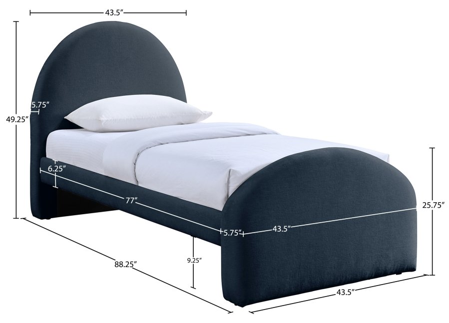 51900_0.jpg Andaz Chenille Fabric Upholstered Twin Bed - Image 9