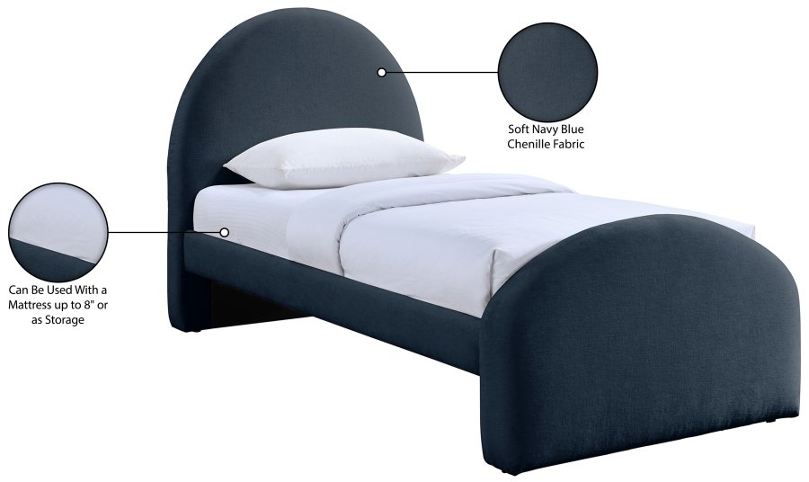 51900_00.jpg Andaz Chenille Fabric Upholstered Twin Bed - Image 10