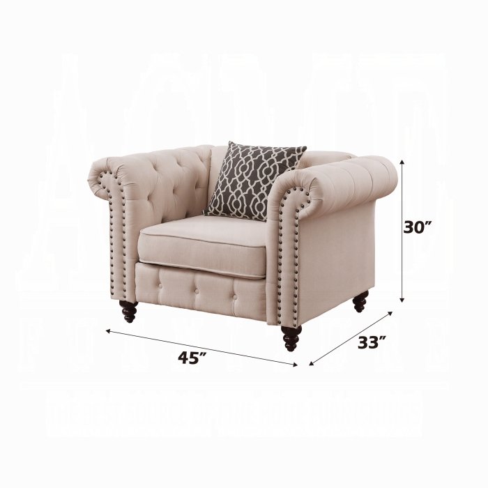 52422_dim-1.jpg Aurelia Chair W/Pillow - Image 2