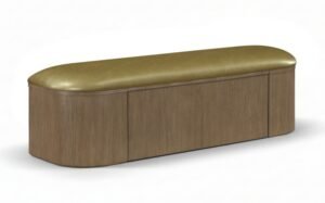 Velden Vegan Leather Upholstered Storage Bench