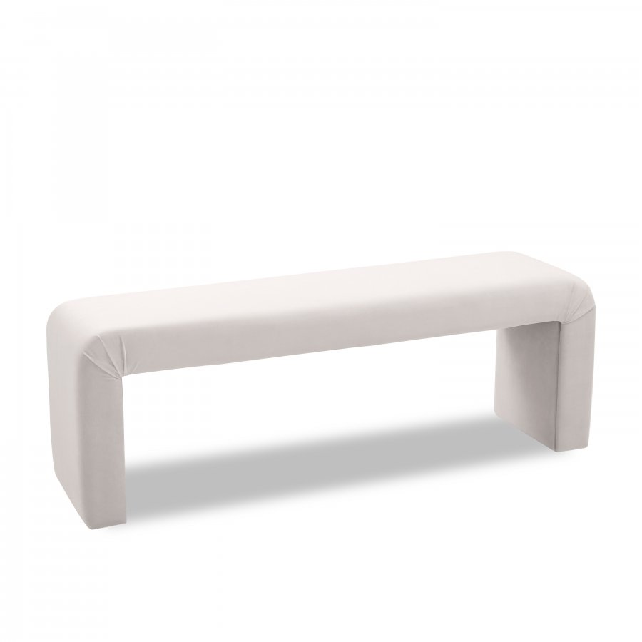Minimalist Velvet Upholstered Bench