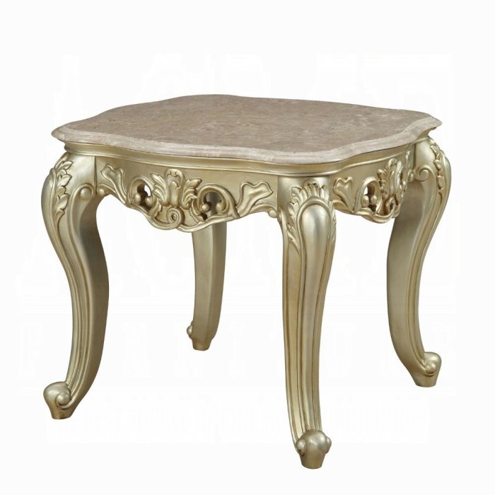 Gorsedd End Table W/Marble Top