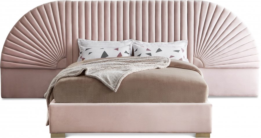 Cleo Velvet Upholstered Bed