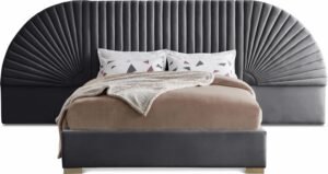 Cleo Velvet Upholstered Bed