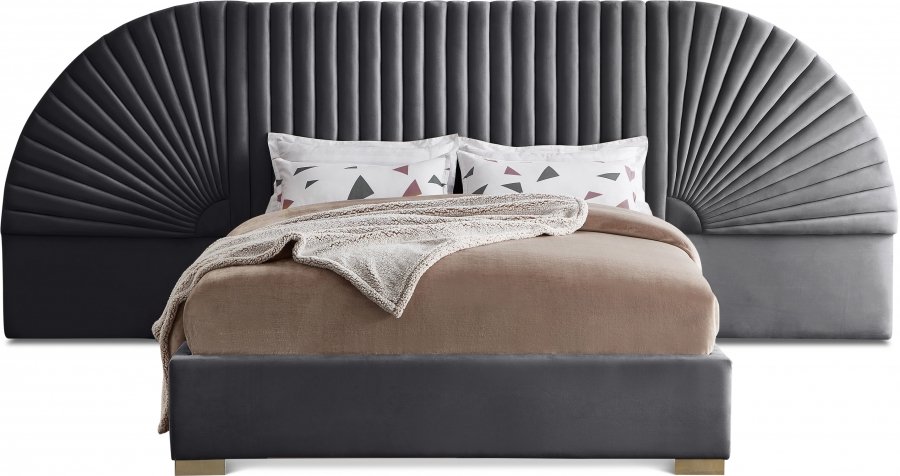 Cleo Velvet Upholstered Bed