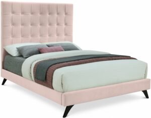 Elly Velvet Upholstered Bed