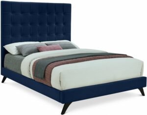 Elly Velvet Upholstered Bed