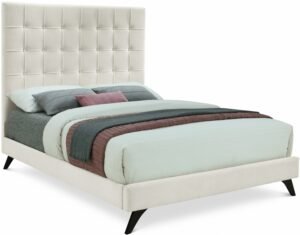 Elly Velvet Upholstered Bed