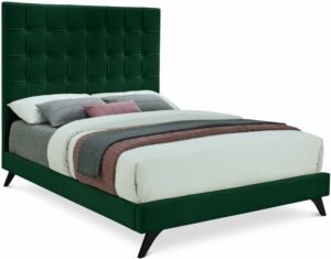 Elly Velvet Upholstered Bed