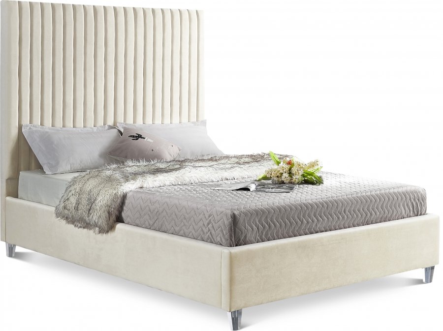 Candace Velvet Upholstered Bed