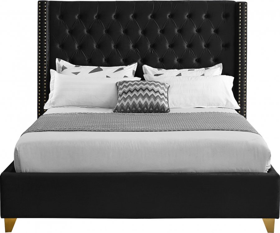 Barolo Velvet Upholstered Bed - Image 3