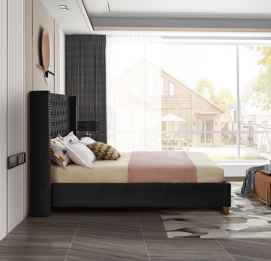 Barolo Velvet Upholstered Bed - Image 5