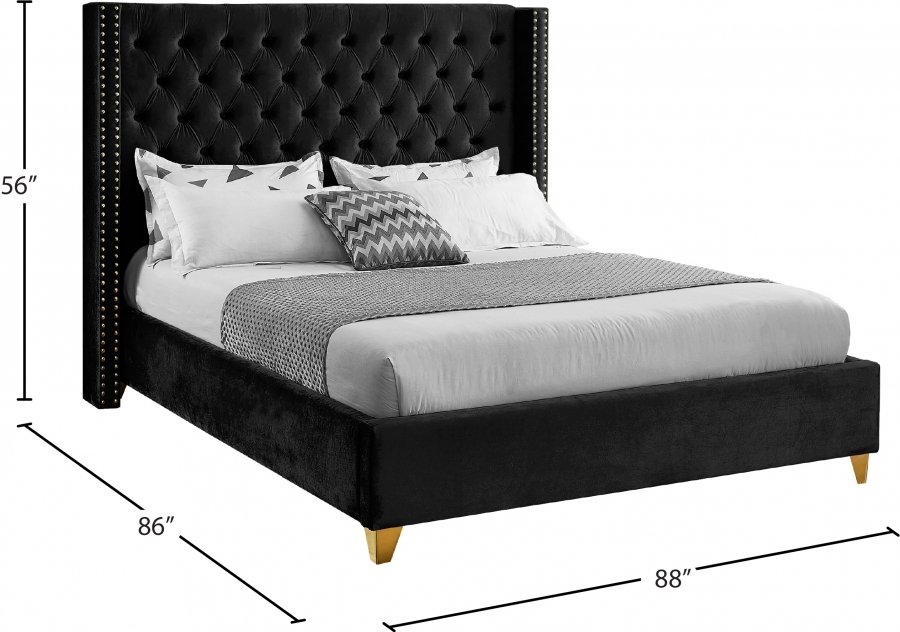 Barolo Velvet Upholstered Bed - Image 8