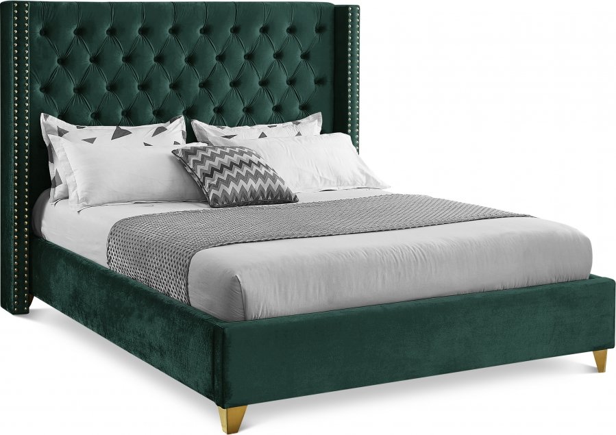 Barolo Velvet Upholstered Bed