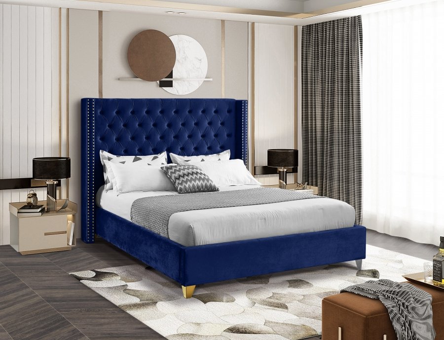 Barolo Velvet Upholstered Bed - Image 2