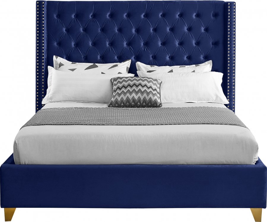 Barolo Velvet Upholstered Bed - Image 3
