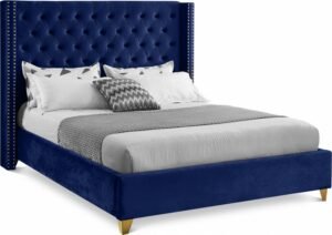Barolo Velvet Upholstered Bed